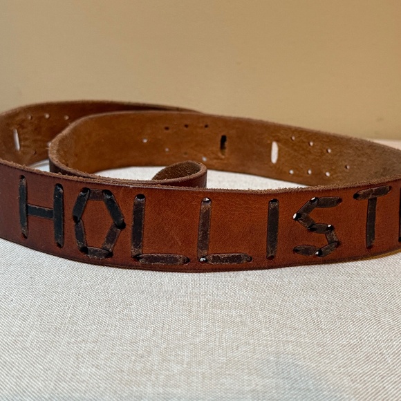 Hollister Tooled Genuine Leather Belt Unisex - Picture 1 of 7